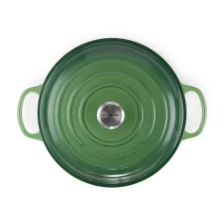 Le Creuset Signature Cast Iron 30cm Shallow Casserole - Bamboo Green