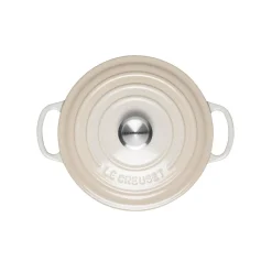 Le Creuset Signature Cast Iron 20cm Round Casserole - Meringue