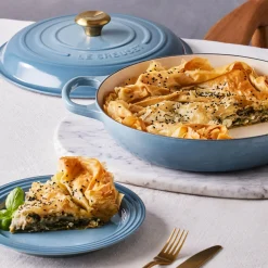 Le Creuset Signature Cast Iron 30cm Shallow Round Casserole - Chambray