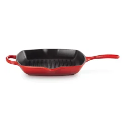 Le Creuset Signature Cast Iron 26cm Square Grillit - Cerise