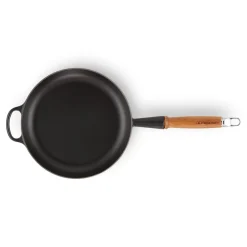 Le Creuset Signature Cast Iron 3 Piece Frying Pan & Saute Pan Set - Satin Black