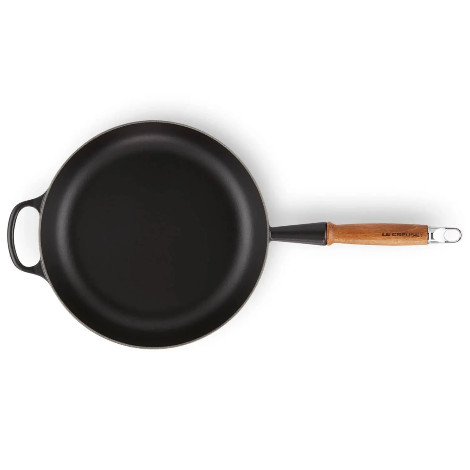 Le Creuset Signature Cast Iron 3 Piece Frying Pan & Saute Pan Set - Satin Black