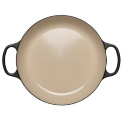 Le Creuset Signature Cast Iron 26cm Shallow Casserole - Satin Black