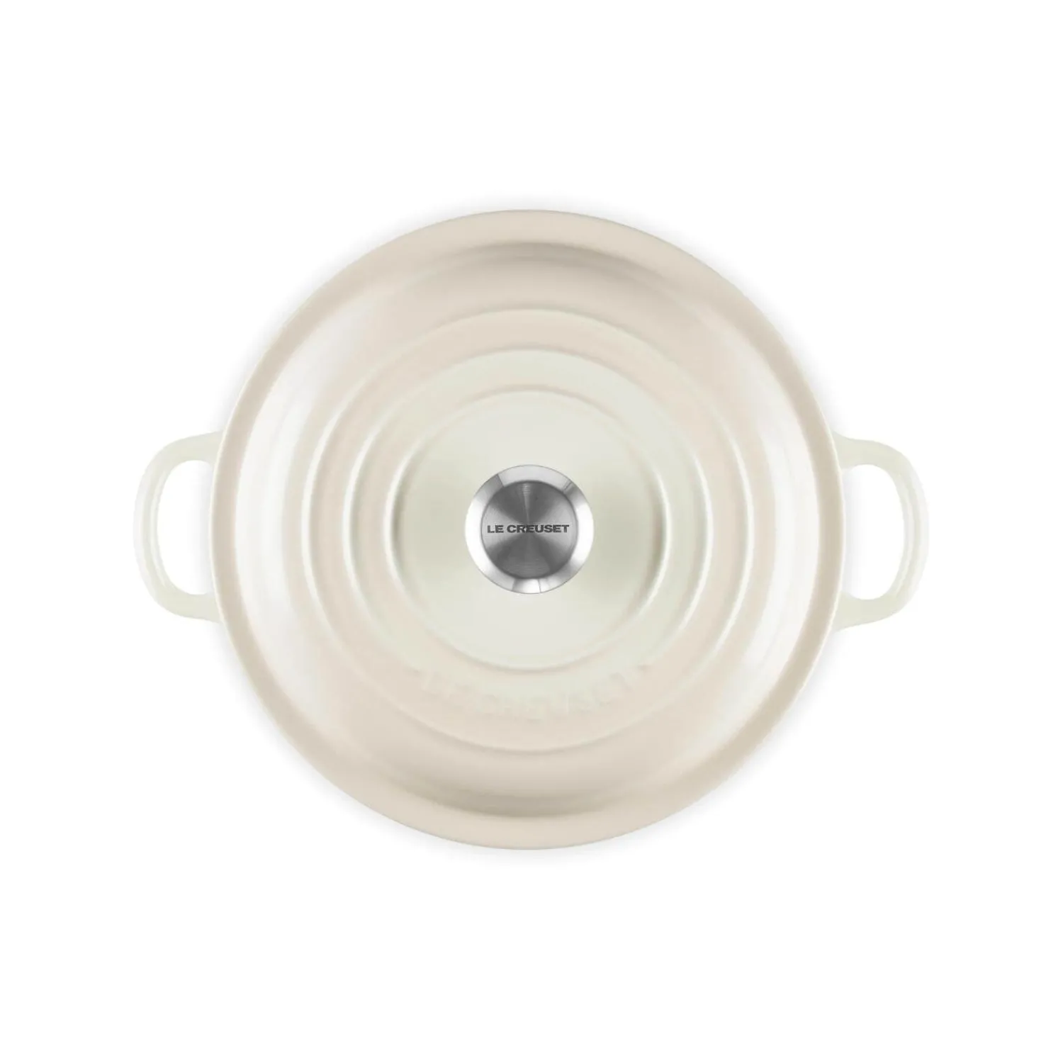Le Creuset Signature Cast Iron 22cm Shallow Casserole - Meringue