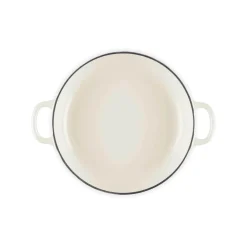 Le Creuset Signature Cast Iron 22cm Shallow Casserole - Meringue