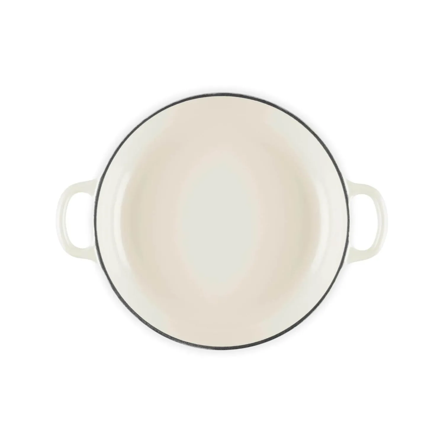 Le Creuset Signature Cast Iron 22cm Shallow Casserole - Meringue