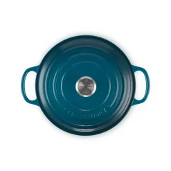 Le Creuset Signature Cast Iron 26cm Round Casserole - Deep Teal