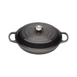 Le Creuset Signature Cast Iron 30cm Shallow Casserole - Flint
