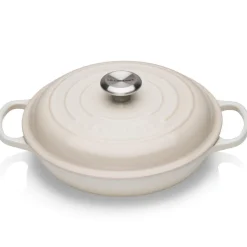 Le Creuset Signature Cast Iron 26cm Shallow Casserole - Meringue