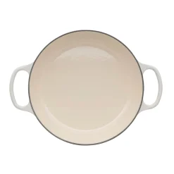 Le Creuset Signature Cast Iron 26cm Shallow Casserole - Meringue