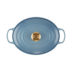 Le Creuset Signature Cast Iron 29cm Oval Casserole - Chambray