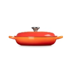 Le Creuset Signature Cast Iron 22cm Shallow Casserole - Volcanic