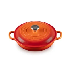 Le Creuset Signature Cast Iron 22cm Shallow Casserole - Volcanic