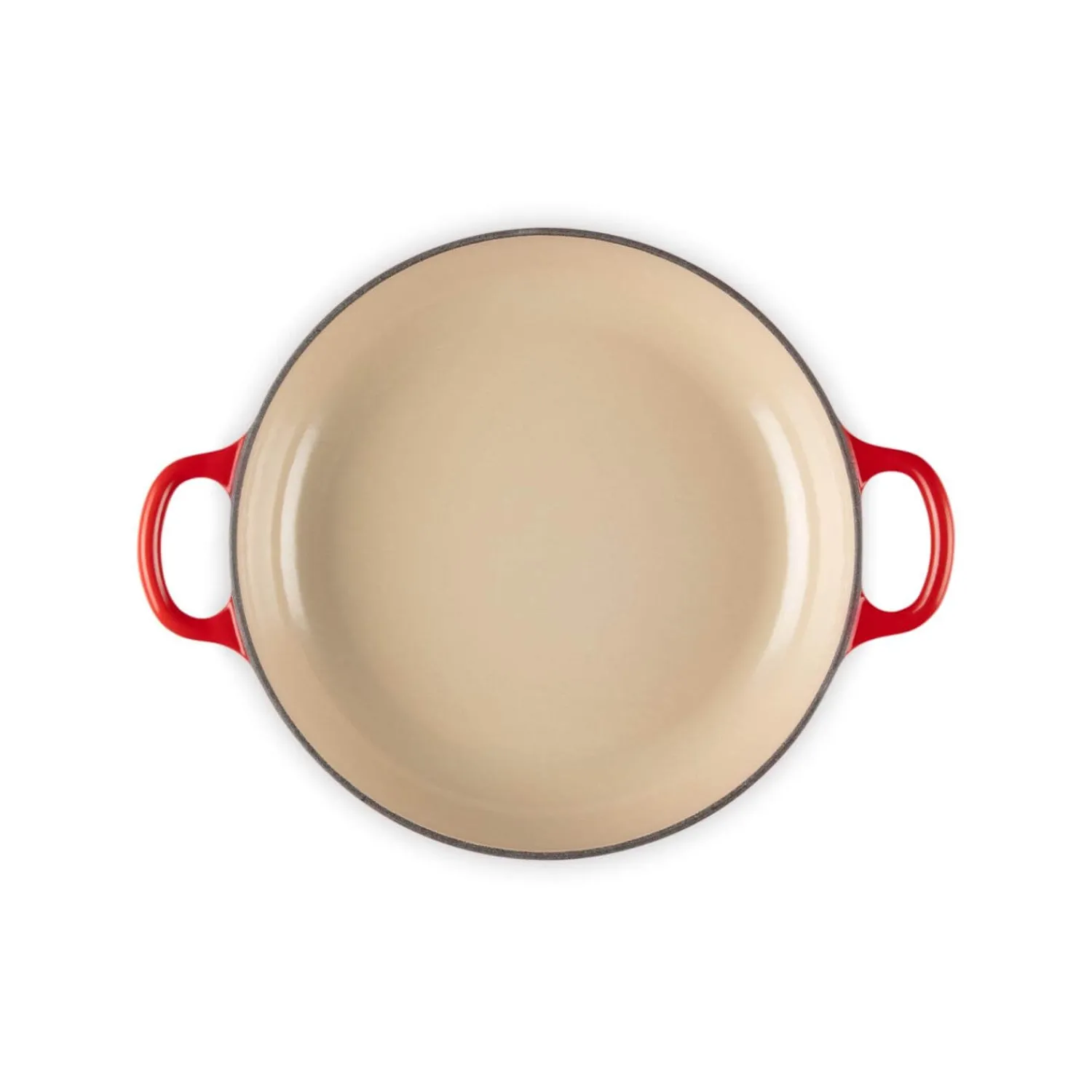 Le Creuset Signature Cast Iron 22cm Shallow Casserole - Cerise