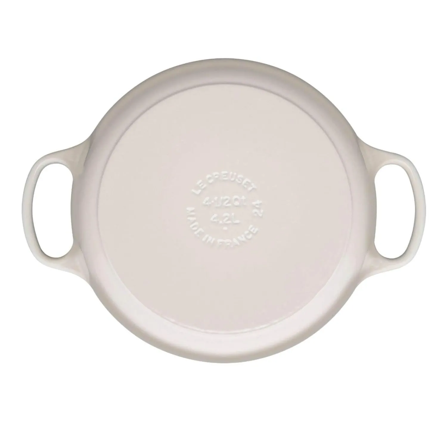 Le Creuset Signature Cast Iron 24cm Round Casserole - Meringue