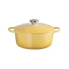 Le Creuset Signature Cast Iron 22cm Round Casserole - Camomille