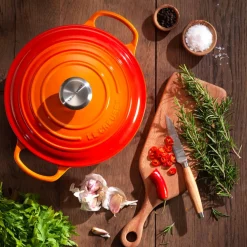 Le Creuset Signature Cast Iron 22cm Round Casserole - Volcanic