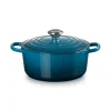 Le Creuset Signature Cast Iron 24cm Round Casserole - Deep Teal
