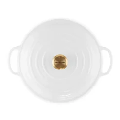 Le Creuset Signature Cast Iron 30cm Shallow Round Casserole - White