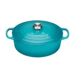 Le Creuset Signature Cast Iron 29cm Oval Casserole - Teal