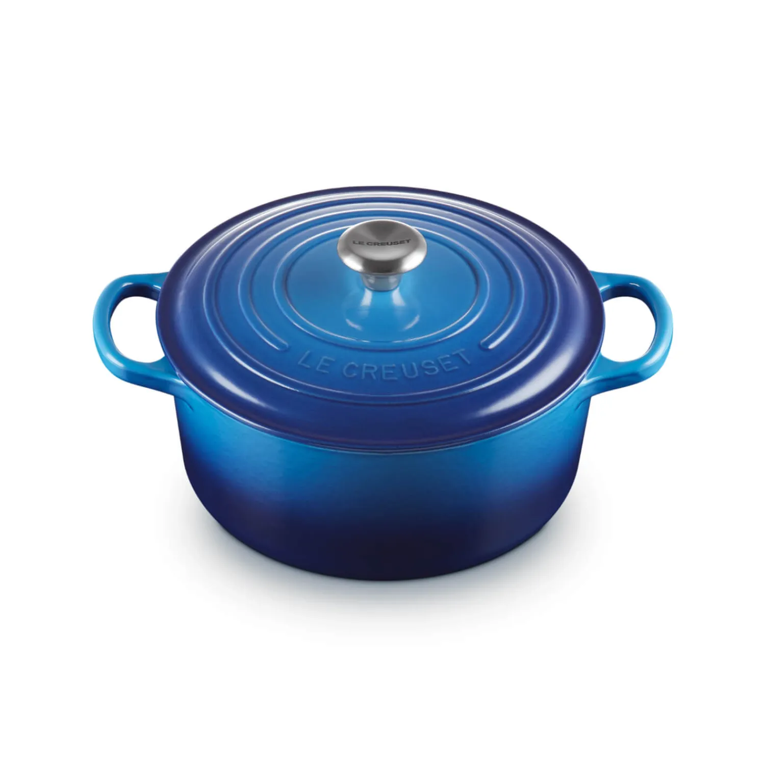 Le Creuset Signature Cast Iron 22cm Round Casserole - Azure