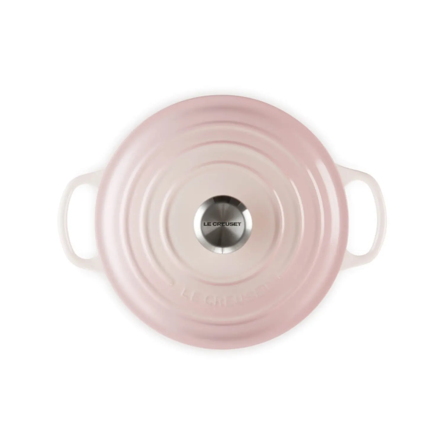 Le Creuset Signature Cast Iron 28cm Round Casserole - Shell Pink