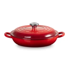 Le Creuset Signature Cast Iron 30cm Shallow Casserole - Cerise