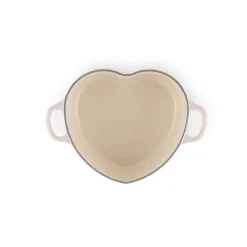 Le Creuset Signature Cast Iron 1.9 Litre Heart Casserole - Shell Pink