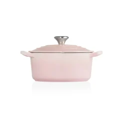 Le Creuset Signature Cast Iron 1.9 Litre Heart Casserole - Shell Pink