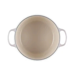 Le Creuset Signature Cast Iron 24cm Deep Round Casserole - Shell Pink