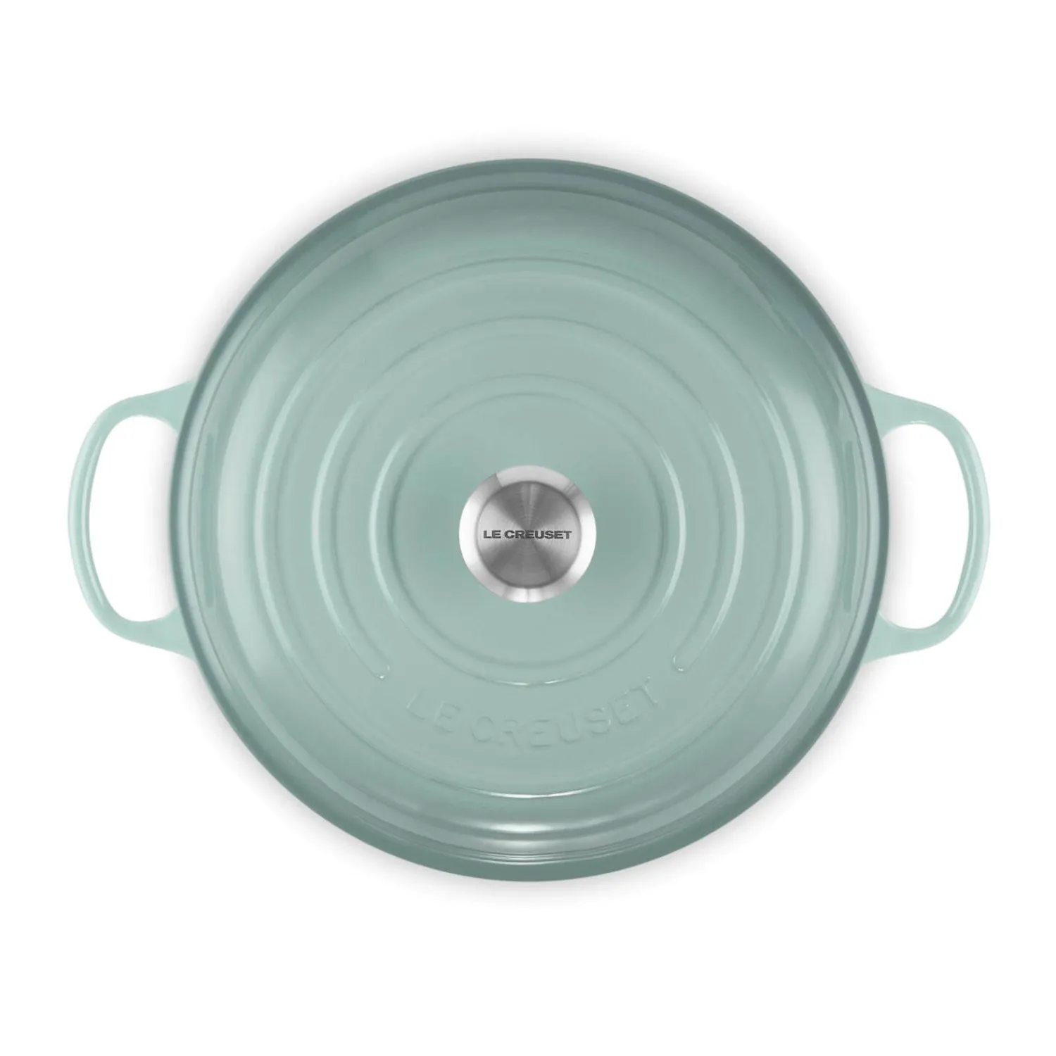 Le Creuset Signature Cast Iron 30cm Shallow Casserole - Sea Salt