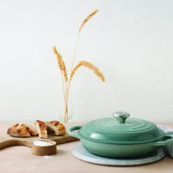 Le Creuset Signature Cast Iron 30cm Shallow Casserole - Sea Salt