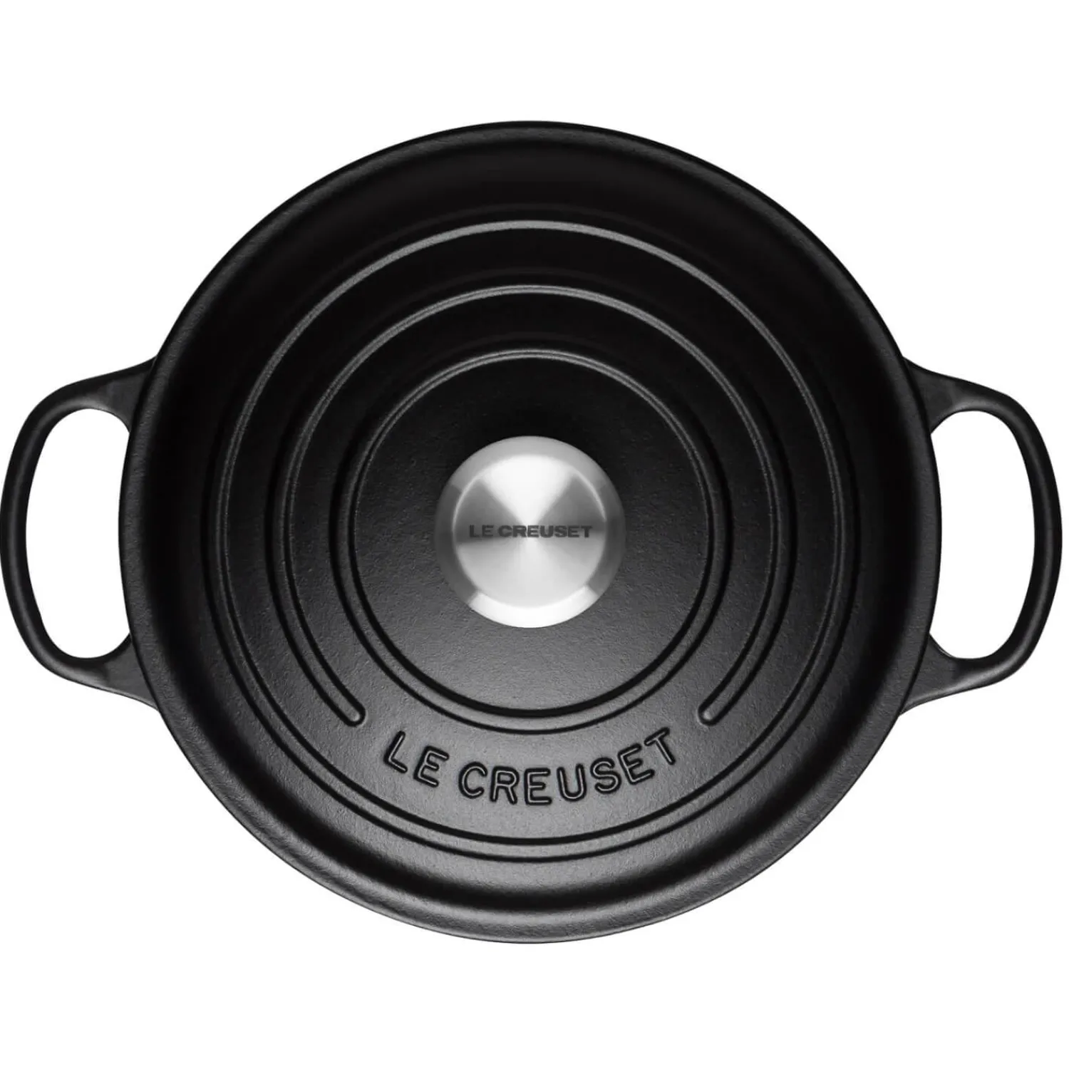 Le Creuset Signature Cast Iron 26cm Round Casserole - Satin Black