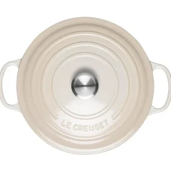 Le Creuset Signature Cast Iron 28cm Round Casserole - Meringue