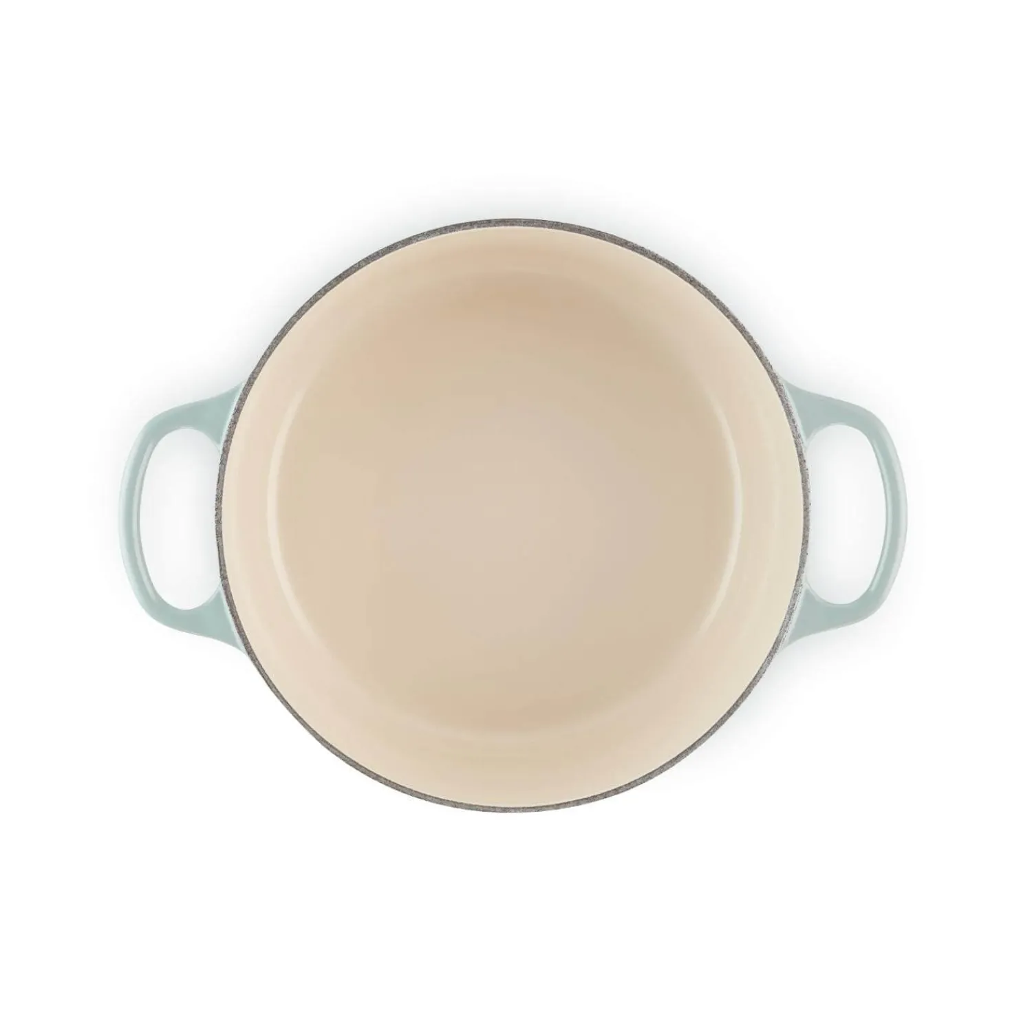 Le Creuset Signature 22cm Cast Iron Round Casserole - Sea Salt
