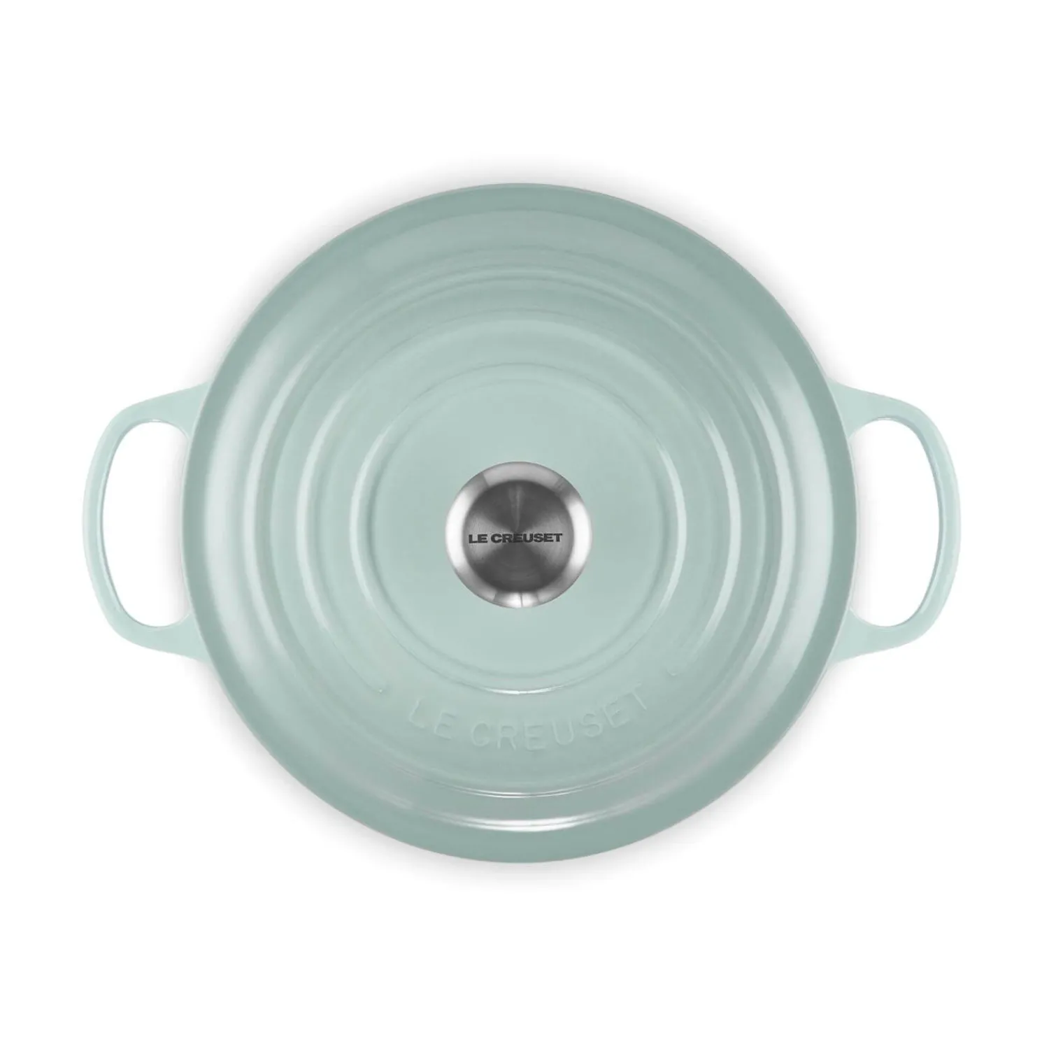 Le Creuset Signature 26cm Cast Iron Round Casserole - Sea Salt