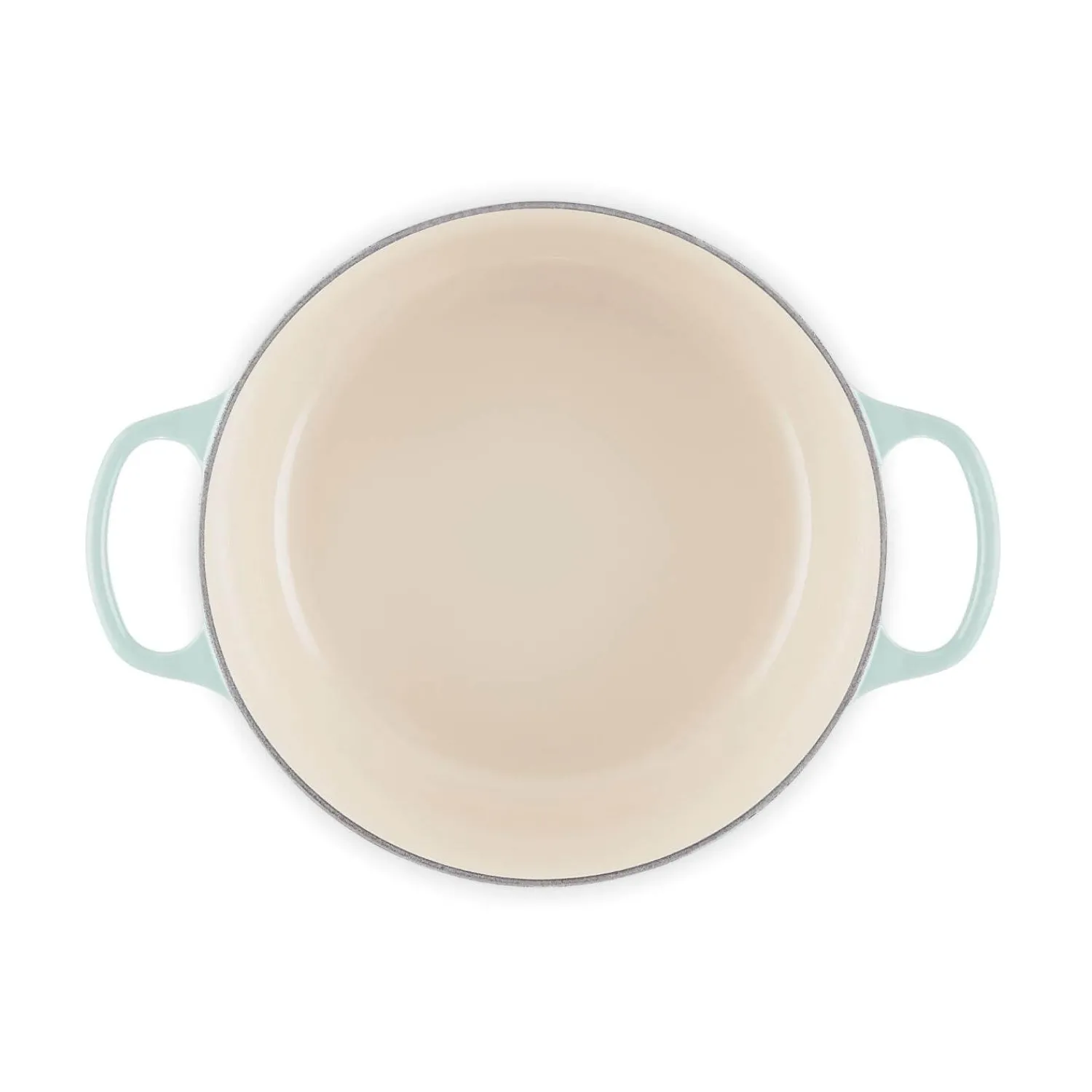 Le Creuset Signature 26cm Cast Iron Round Casserole - Sea Salt