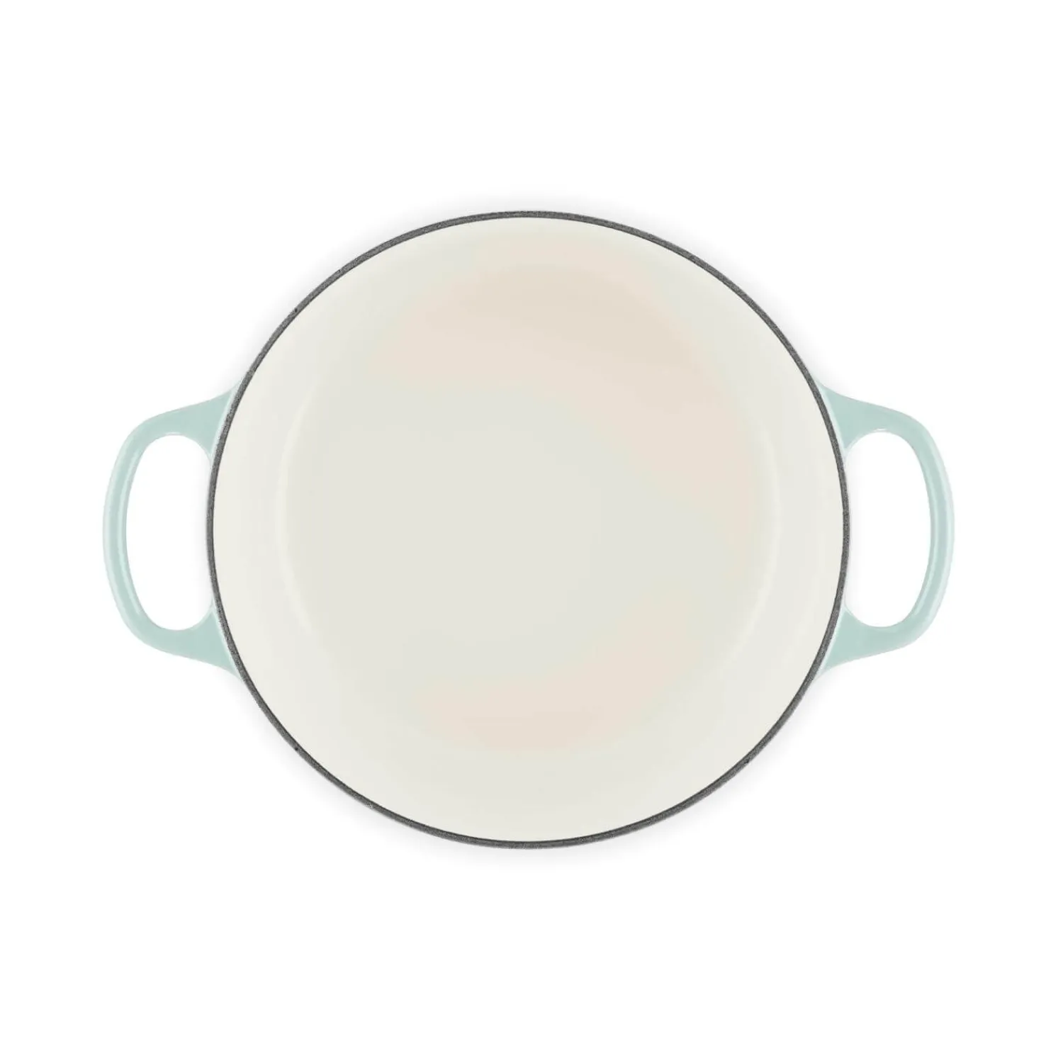 Le Creuset Signature 24cm Cast Iron Round Casserole - Sea Salt