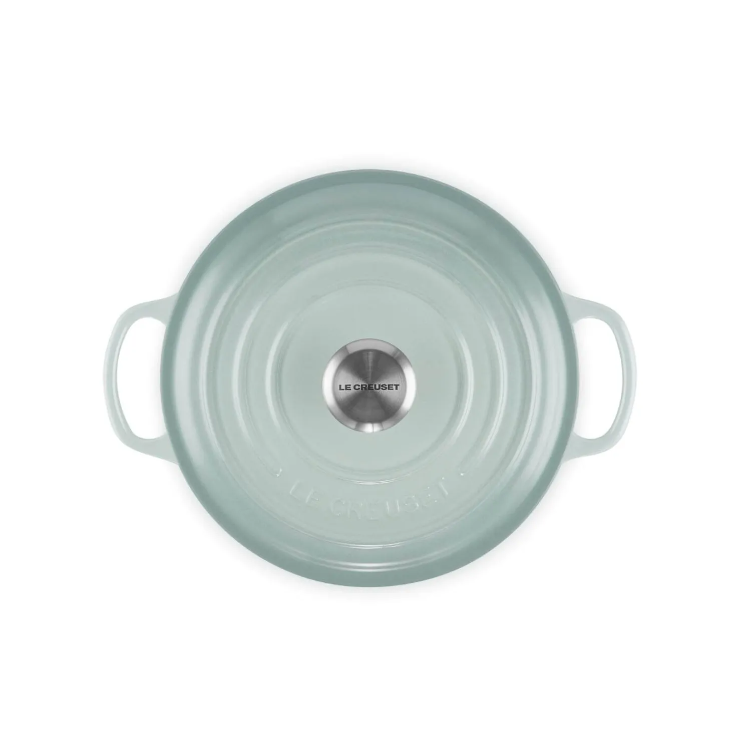Le Creuset Signature 20cm Cast Iron Round Casserole - Sea Salt
