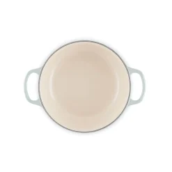 Le Creuset Signature 20cm Cast Iron Round Casserole - Sea Salt