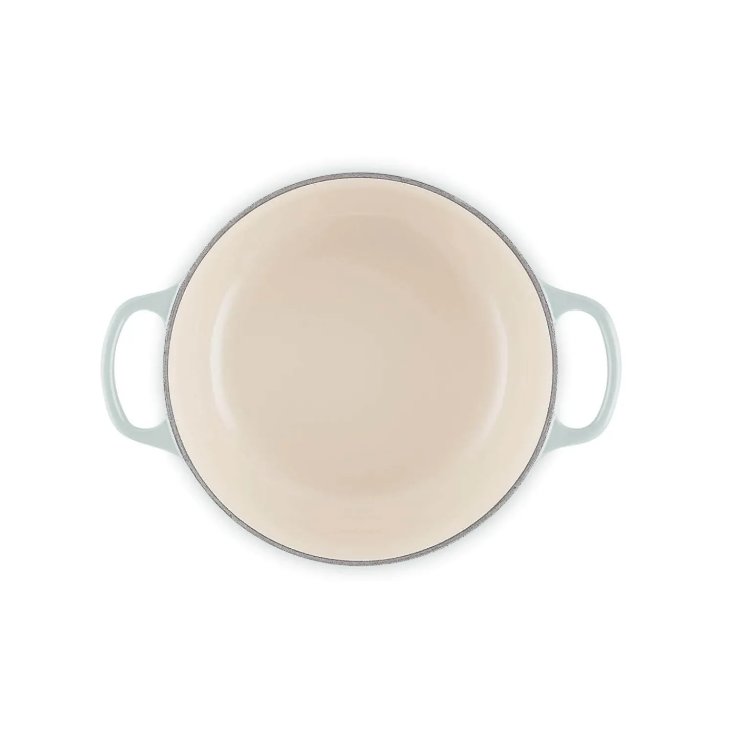 Le Creuset Signature 20cm Cast Iron Round Casserole - Sea Salt