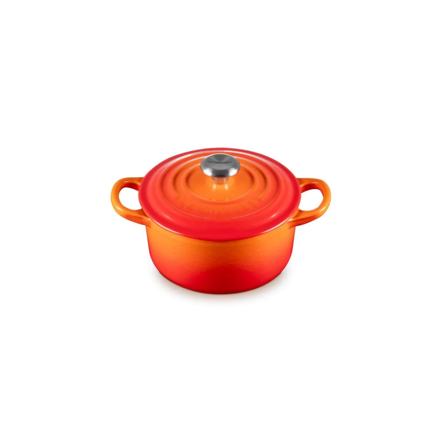 Le Creuset Signature 14cm Cast Iron Round Casserole - Volcanic