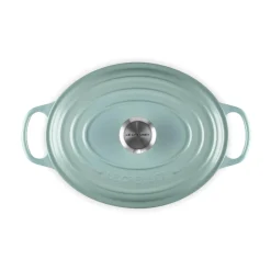 Le Creuset Signature 29cm Cast Iron Oval Casserole - Sea Salt