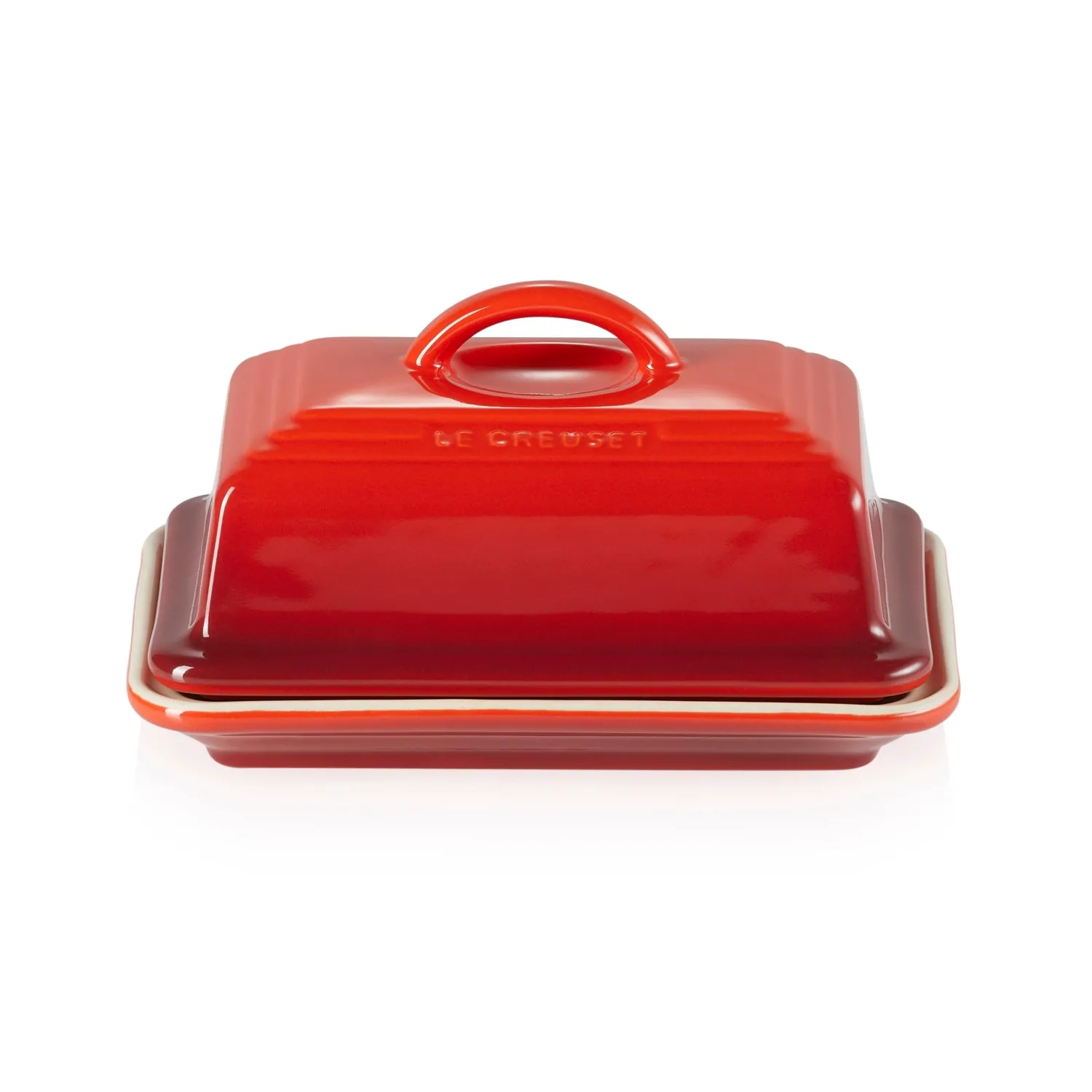 Le Creuset Stoneware Butter Dish - Cerise