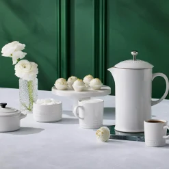 Le Creuset Stoneware Cafetiere - White