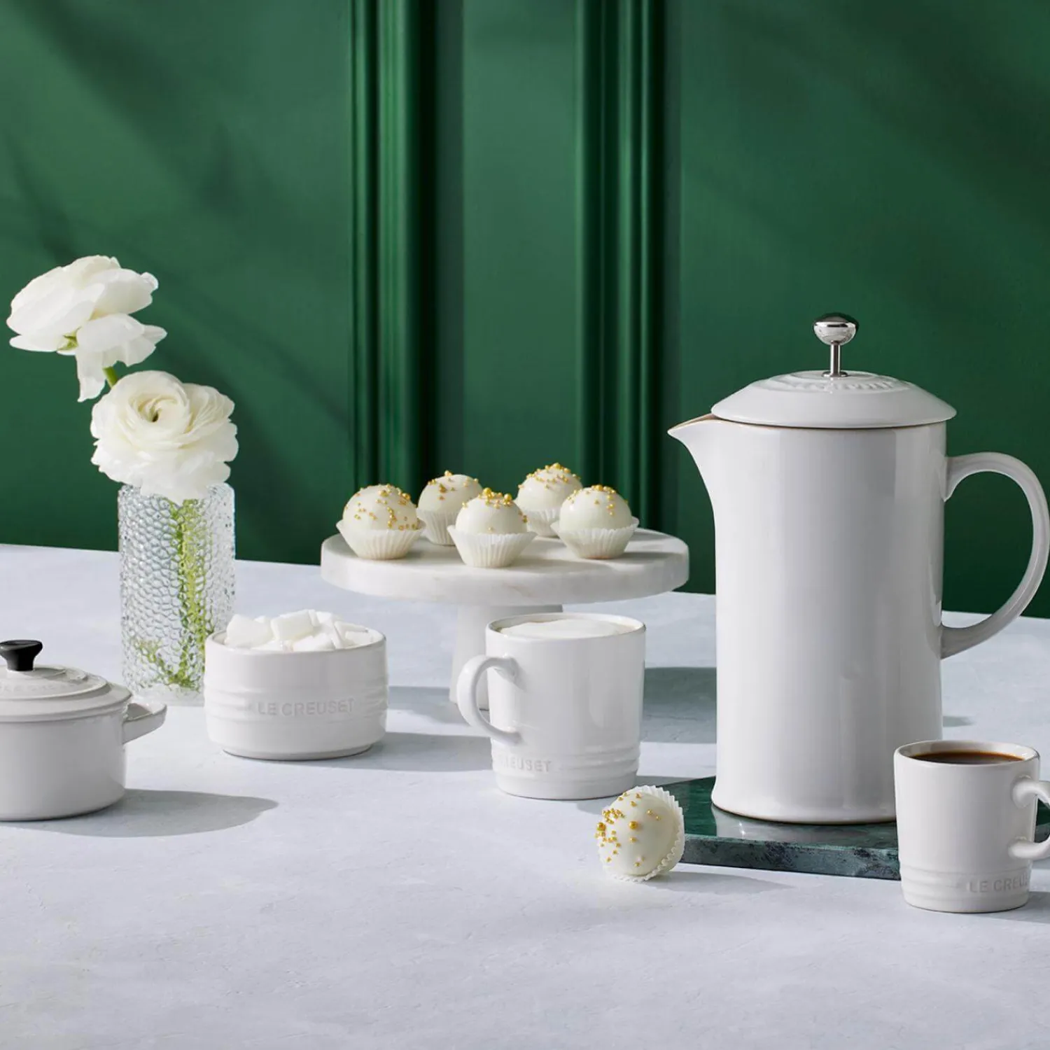 Le Creuset Stoneware Espresso Mug - White