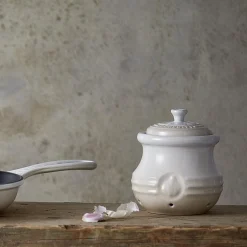 Le Creuset Stoneware Garlic Keeper - Meringue