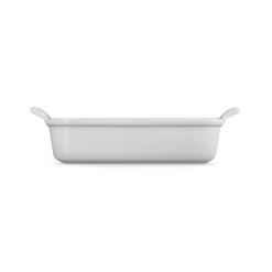Le Creuset Stoneware Heritage 26cm Rectangular Deep Dish - White