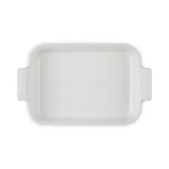 Le Creuset Stoneware Heritage 26cm Rectangular Deep Dish - Meringue