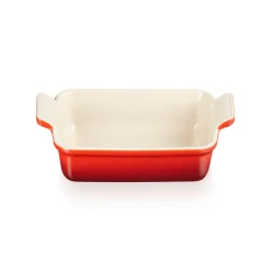 Le Creuset Stoneware Heritage 26cm Rectangular Deep Dish - Cerise